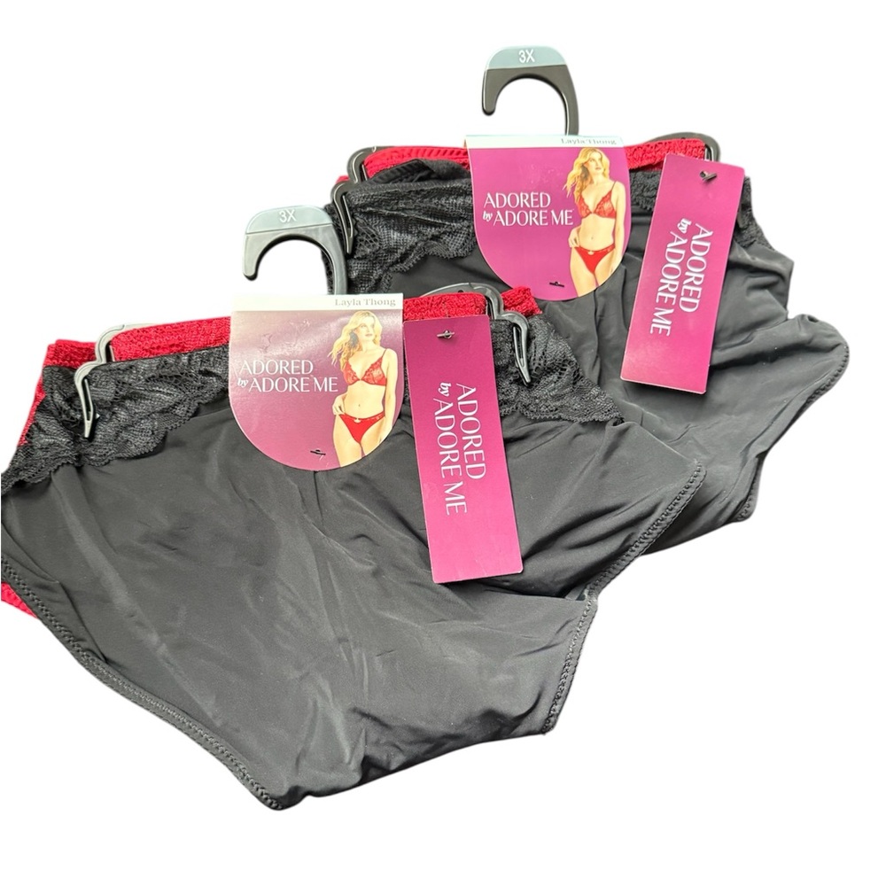 NEW Adore Me 2 Pack Layla Thongs